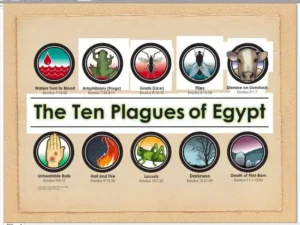 infographic of the 10 plagues of Exodus