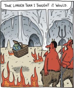 basket in hell took longer cartoon
