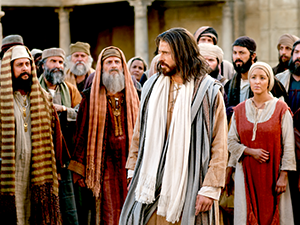 Jesus and Pharisees image