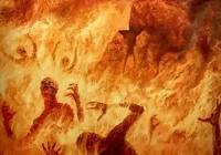Lake of fire illustration