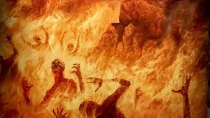 Lake of fire illustration